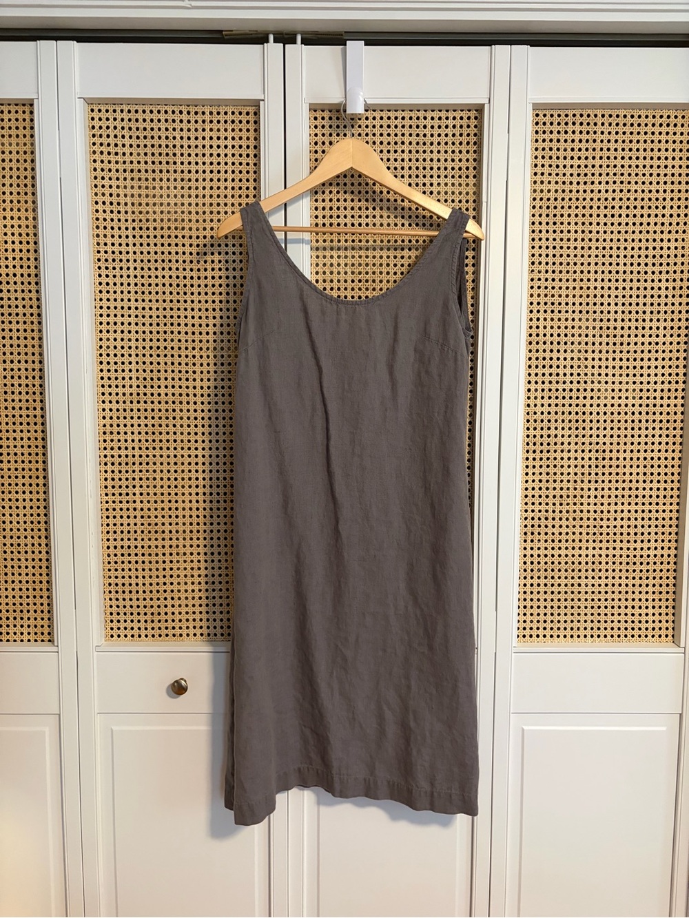 Linenfox Monstera Dress - Grey